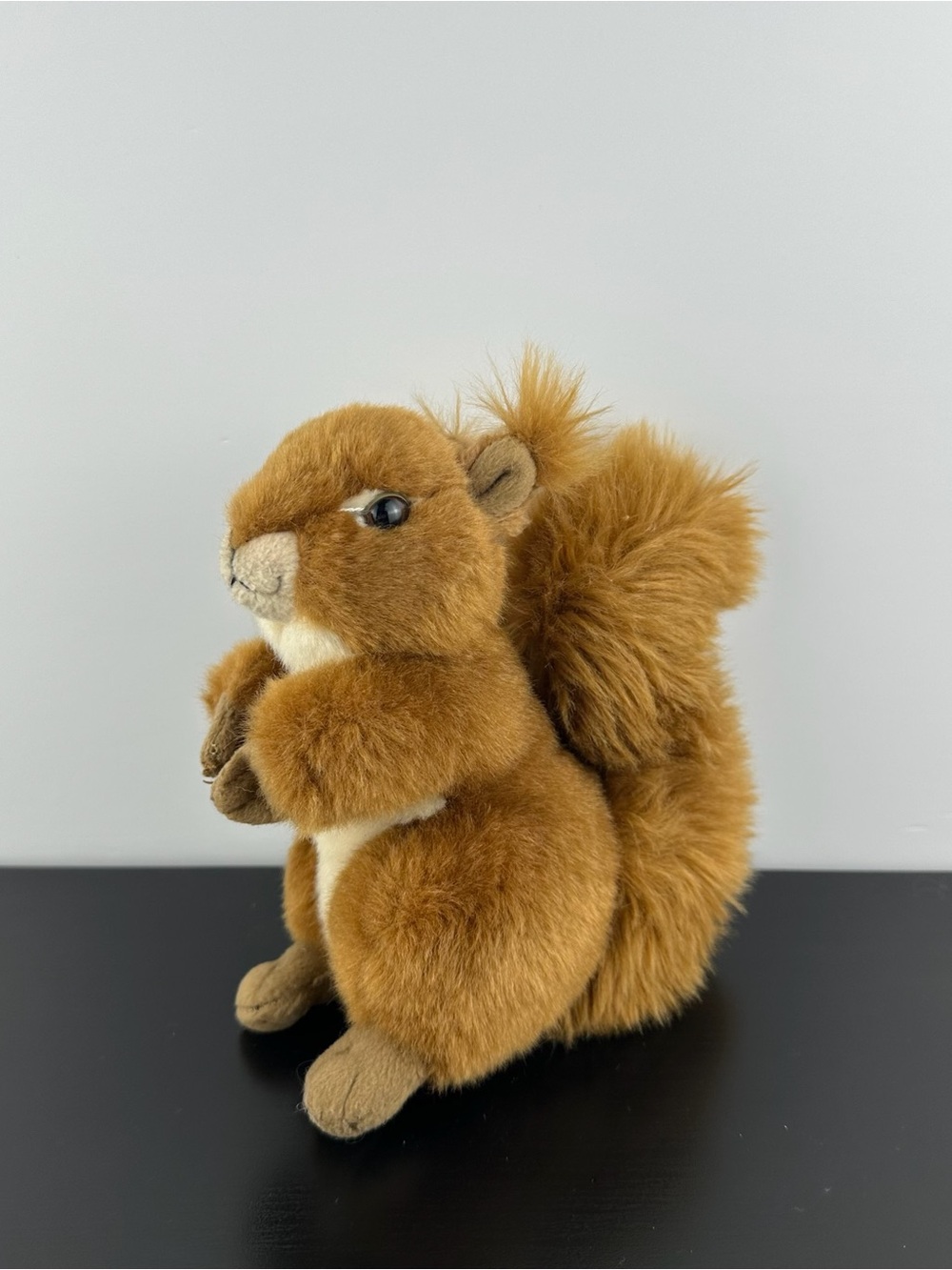 WWF World Wildlife Squirrel 7” Realistic Brown White Plush Stuffed Animal